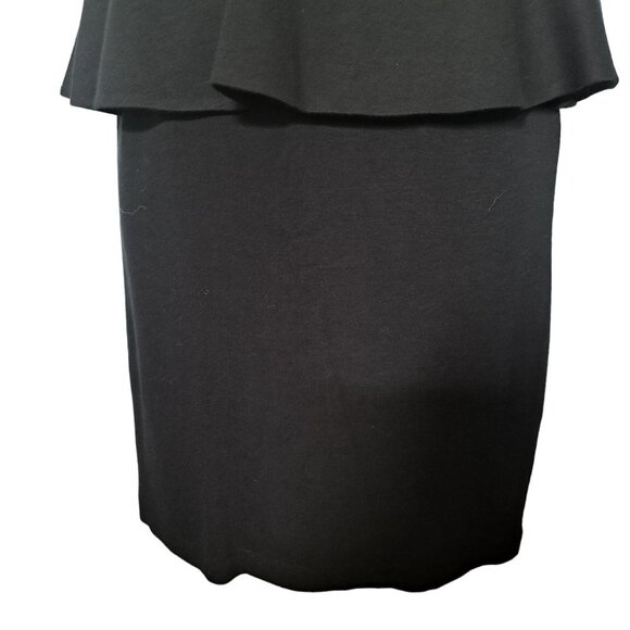 Alice & Olivia Employed Black Peplum Career Wear to Work Sheath Dress Size 4 - Picture 5 of 8